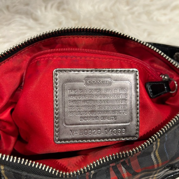 Coach 14366 poppy tartan groovy swing bag - Picture 3 of 3